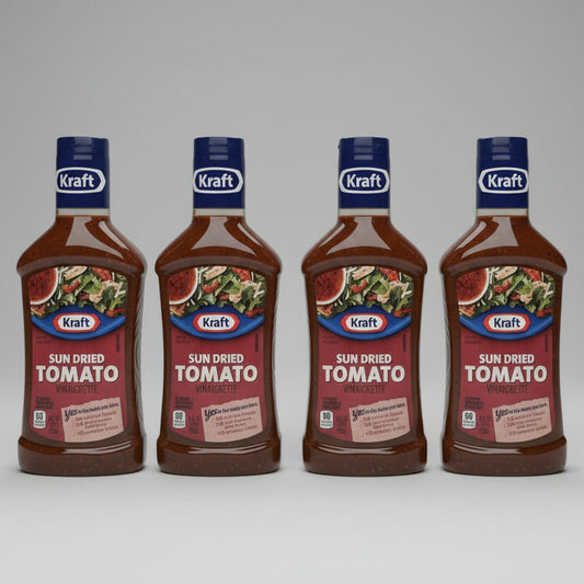 4 Bottles of Kraft Sun Dried Tomato Vinaigrette Salad Dressing, 16 oz