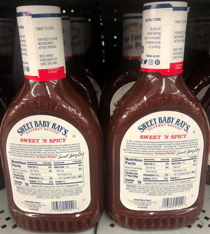 Sweet Baby Ray's Sweet 'n Spicy Barbecue Sauce 2x40 oz Bottle