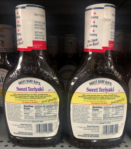 Sweet Baby Ray's Sweet Teriyaki Barbecue Sauce & Marinade 2x, 16 oz