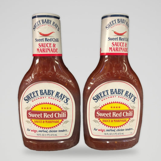 2 Bottles Sweet Baby Ray's Sweet Red Chili Barbecue Sauce & Glaze, 16 oz