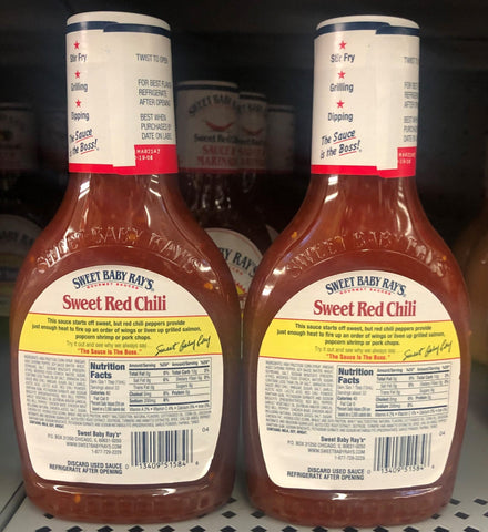 Sweet Baby Ray's Sweet Red Chili Barbecue Sauce & Marinade Glaze 2x, 16 oz