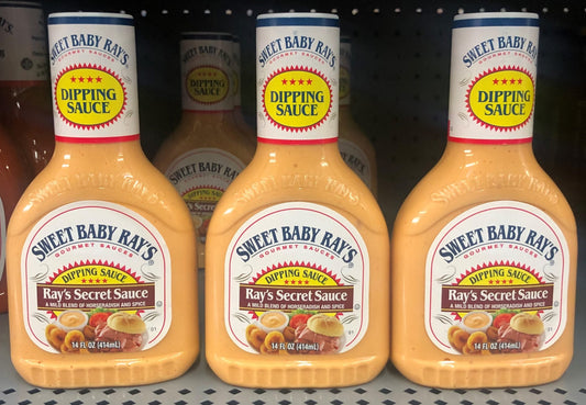 3 Bottles of Sweet Baby Ray's Secret Dipping Sauce 3x, 14 oz
