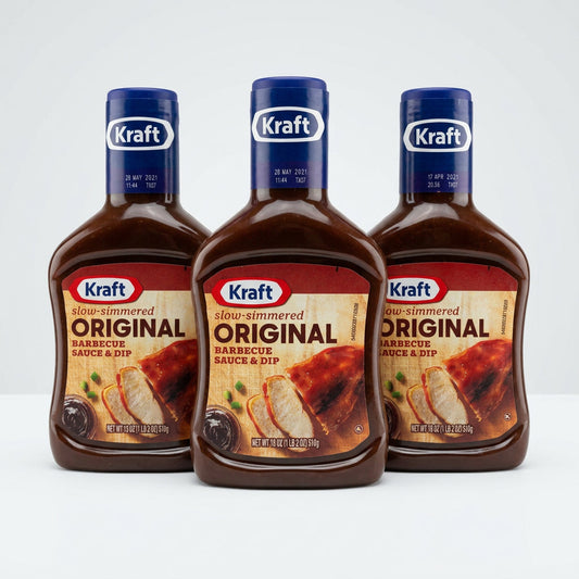 3 Bottles of Kraft Slow Simmered Original Barbecue Sauce