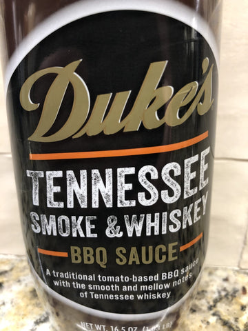 Duke's Tennessee Smoke & Whiskey BBQ Sauce Barbecue 16.5 oz Bottle Mayo Pork Chicken