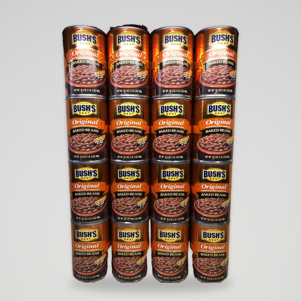 16 Cans of Bush's Original Baked Beans, 16.5 oz