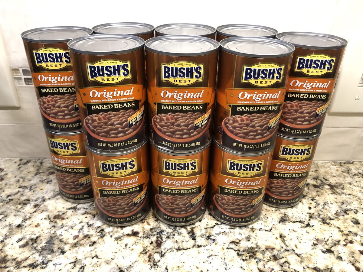 16 Cans of Bush's Original Baked Beans, 16.5 oz
