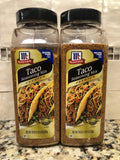 2 JARS McCormick Premium Taco Seasoning 24 oz Mexican Food Meat