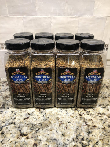 8 JARS McCormick Grill Mates Montreal Steak Seasoning 29 oz Ribeye Tbone Beef