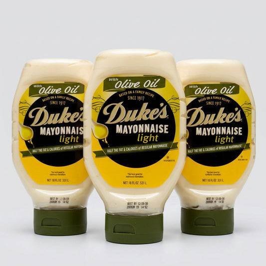 3 Bottles of Duke's Light Mayonnaise with Olive Oil