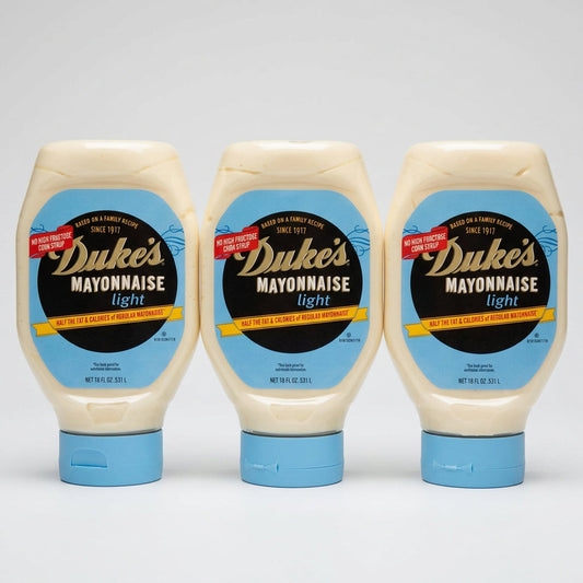 3 Bottles of Duke's Light Mayonnaise