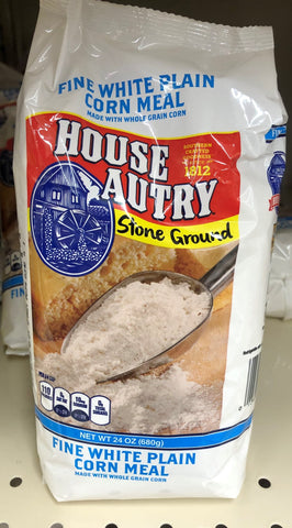 House Autry Fine White Corn Meal Mix 24 oz Bag Bread Muffins Cakes