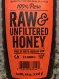 3 Jars of Nature Nate's 100% Pure Raw and Unfiltered Honey, 44 oz