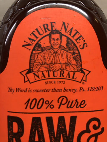 3 Jars of Nature Nate's 100% Pure Raw and Unfiltered Honey 44 oz Jar