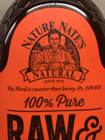 Nature Nate's 100% Pure Raw and Unfiltered Honey, 32 oz