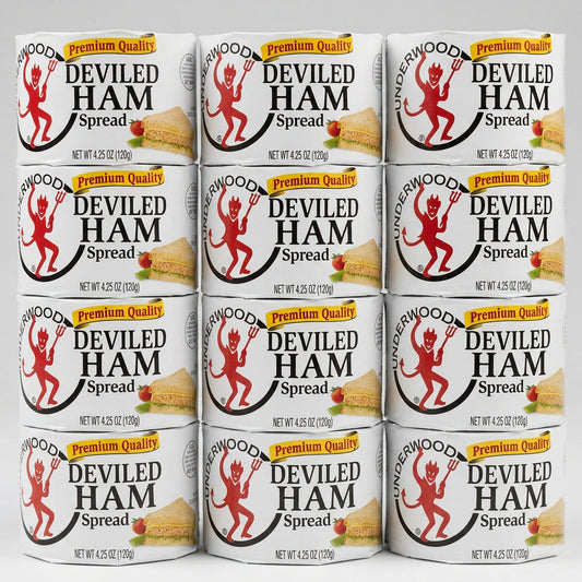 12 Cans Underwood Deviled Ham Spread 4.25 oz. Can
