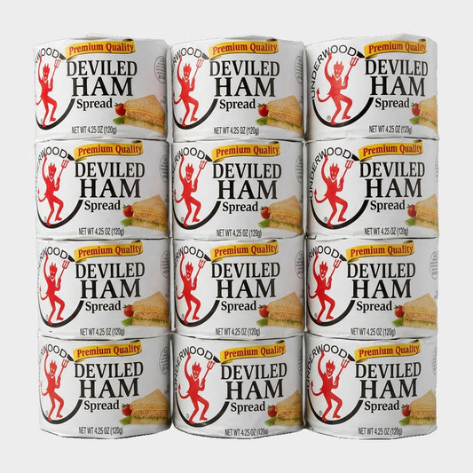 12 Cans Underwood Deviled Ham Spread 4.25 oz. Can