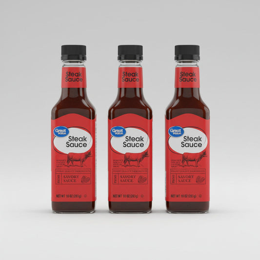 3 Bottles of A1 Style Great Value Steak Sauce, 10 oz