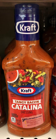 4 BOTTLES Kraft Tangy Bacon Catalina Salad Dressing 16 oz FREE SHIP (Copy)