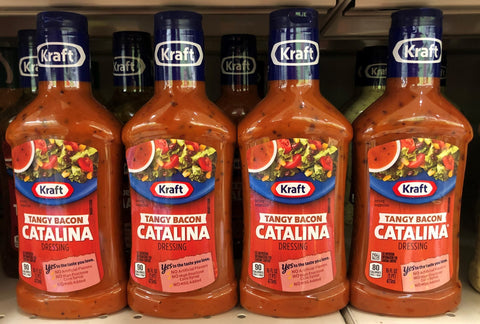 4 BOTTLES Kraft Tangy Bacon Catalina Salad Dressing 16 oz FREE SHIP (Copy)