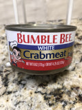 10 CANS BUMBLE BEE White Crab Meat 6 oz Dip Cake Food Salad Snack