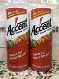 2 JARS Accent All Natural Flavor Enhancer Seasoning 32 oz fish beef chicken