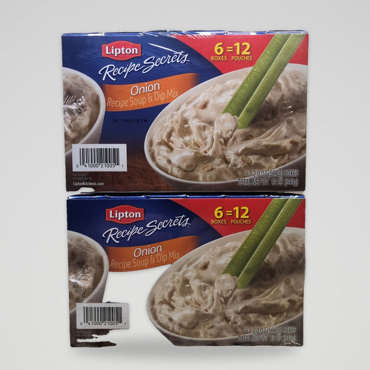 24 Pouches Lipton Recipe Secrets Onion Soup & Dip Mix Burgers Meatloaf