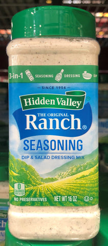 3 JARS Hidden Valley Original Ranch Salad Dressing Seasoning Mix 16 oz