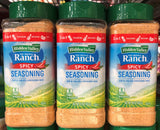 3 JARS Hidden Valley Spicy Ranch Salad Dressing Seasoning Mix 16 oz FREE SHIP