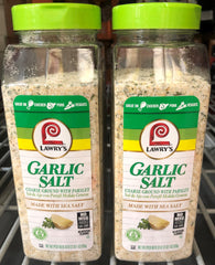 2 Jars of Lawry's Coarse Ground Garlic Salt with Parsley, 33 oz