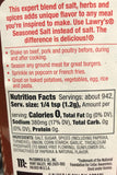 2 JARS Lawry's Seasoned Salt 40 oz Steak Chicken French Fry FREE SHIP