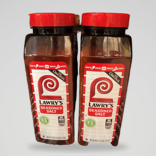 2 Jars Lawry's Seasoned Salt 40 oz