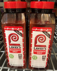 2 JARS Lawry's Seasoned Salt 40 oz Steak Chicken French Fry