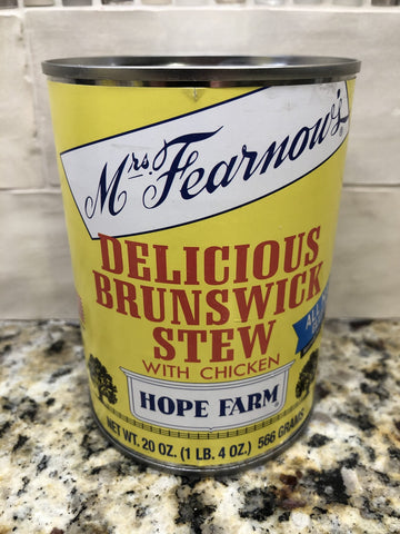 Boone Brands Mrs Fearnows Brunswick Stew 20 oz Can Soup Chicken