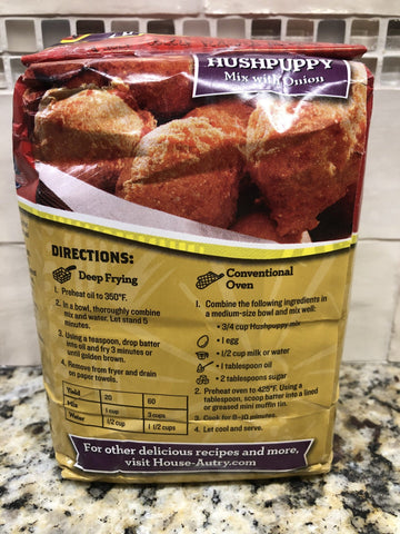 House Autry Hush Puppy with Onion Mix Batter Fry Fried Sweet Flour 2 Lbs (Copy)