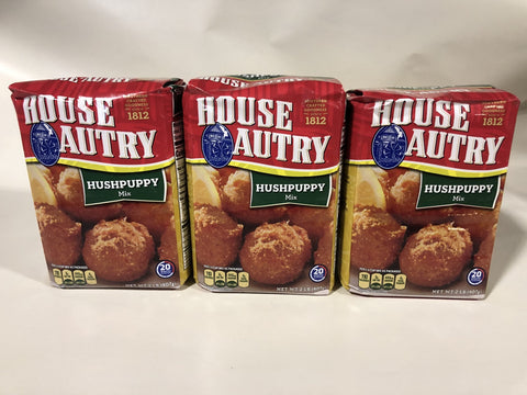 3 BAGS House Autry Original Hush Puppy Batter Fry Fried Sweet Flour 2 Lbs Fish