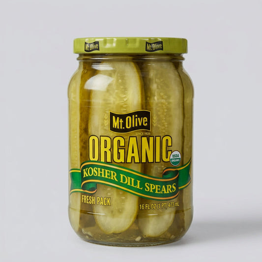 Mount Olive Organic Kosher Dill Spears Pickles, 16 oz