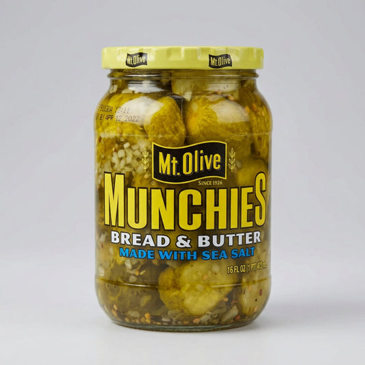 Mount Olive Munchies Bread & Butter Pickles, 16 oz