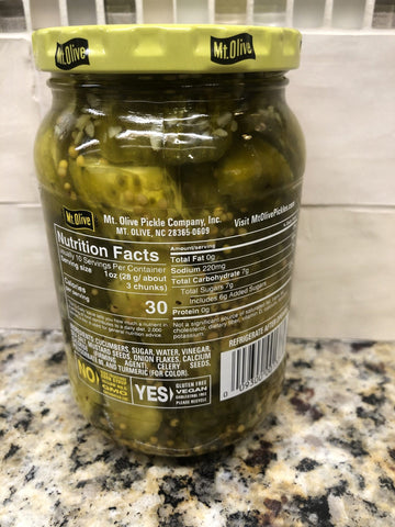 Mount Olive Munchies Bread & Butter Pickles, 16 oz