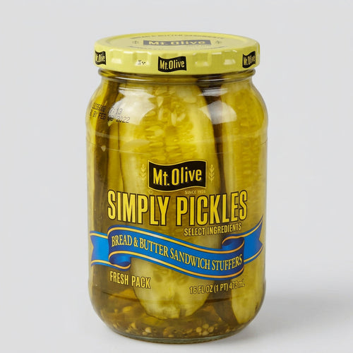 Mount Olive Simply Pickles Bread & Butter Sandwich Stuffers, 16 oz