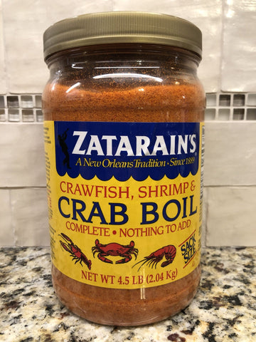 2 Jars of Zatarain's Seasoning Crawfish Shrimp & Crab Boil, 4.5 lb