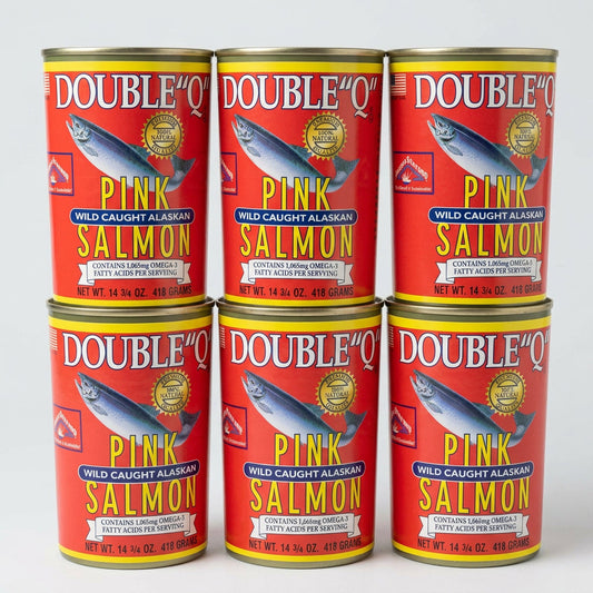 Double "q" Wild Caught Alaskan Pink Salmon, 14.75 oz