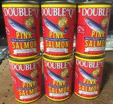 6 CANS Double "Q" Wild Caught Alaskan Pink Salmon 14.75 oz Can Fish FREE SHIP