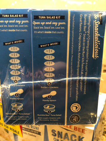 18 BOXES Bumble Bee Tuna Salad Snack on the Run 3.5 oz Protein Crackers FREE SHIP