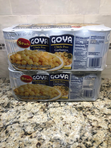 16 CANS Goya Chick Peas Garbanzos 15.5 oz Beans hummus chana masala