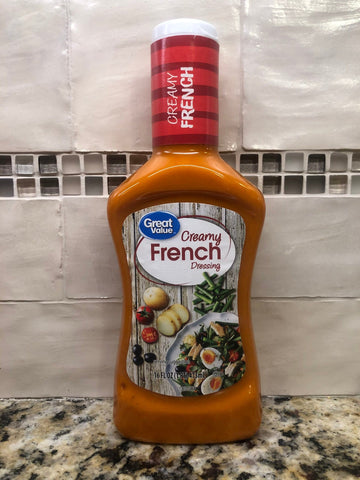 4 BOTTLES Great Value Creamy French Salad Dressing & Dip 16 oz