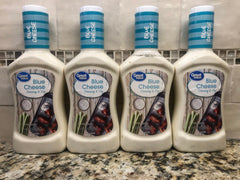 4 BOTTLES Great Value Blue Cheese Salad Dressing & Dip 16 oz