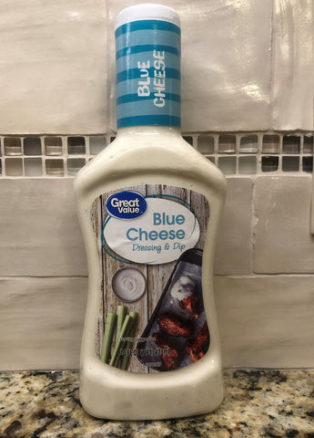 4 BOTTLES Great Value Blue Cheese Salad Dressing & Dip 16 oz