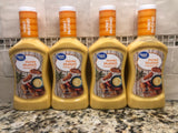 4 BOTTLES Great Value Honey Mustard Salad Dressing & Dip 16 oz