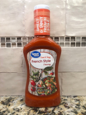 4 Bottles of Great Value Sweet & Tangy French Style Salad Dressing, 16 oz