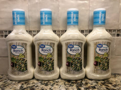 4 BOTTLES Great Value Buttermilk Ranch Salad Dressing & Dip 16 oz FREE SHIP